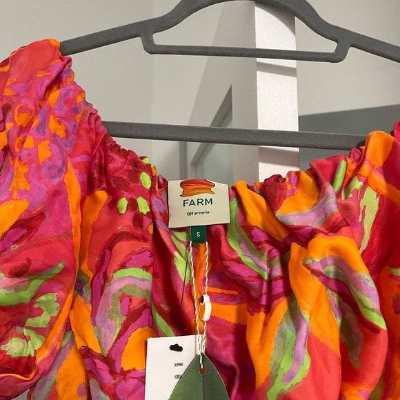 Farm Rio ***BOTH*** Fruit brush crop top NWT and pant NWOT - Picture 4 of 8